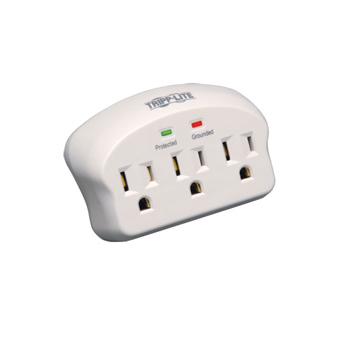 TRIPP LITE, SURGE PROTECTOR, WALLMOUNT DIRECT PLUG IN, 3 OUTLET, 660 JOULE